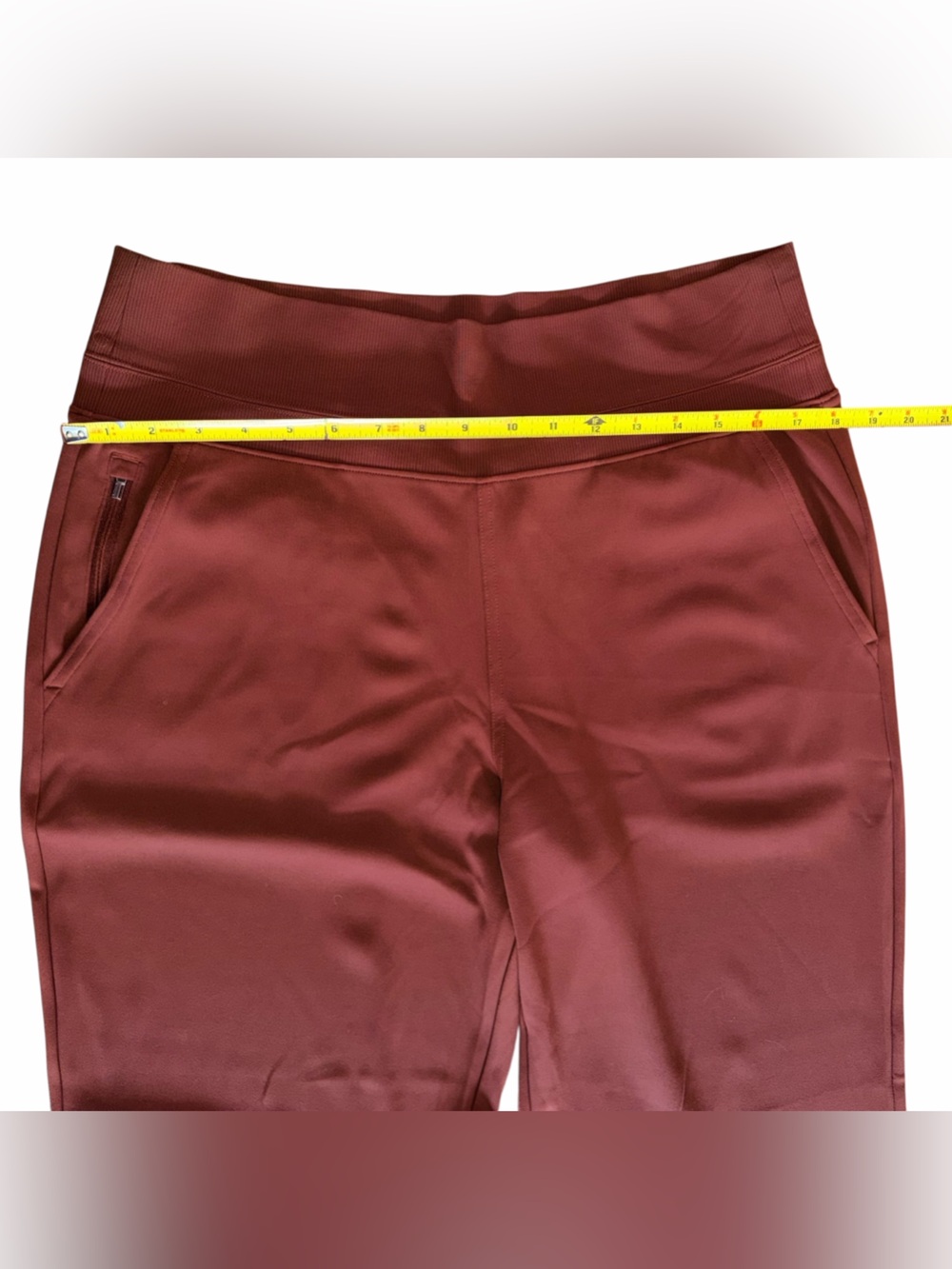 Athleta Venice Flare Travel City Pant in Mahogany Women’s Size L - Picture 3 of 8